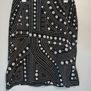 Xhilaration Black and White Geometric Pencil Skirt‎